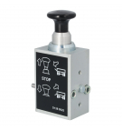 Pneumatic joystick (mushroom) for hydroboards, dump trucks M10x1 side connections